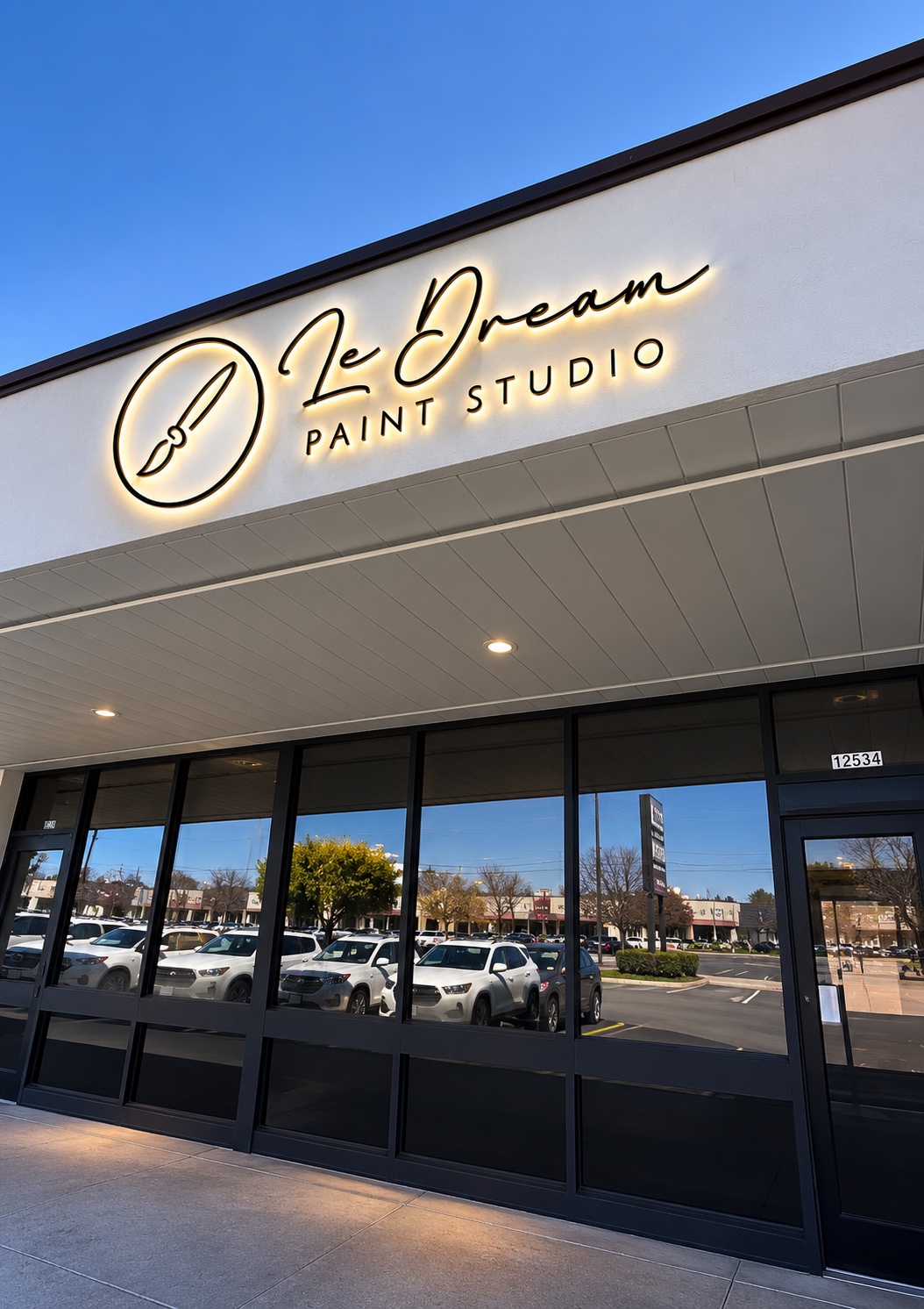 Le Dream Paint Studio storefront in Garden Grove, California